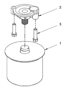 Engine Service Parts - Oil Filter Diagram and Parts List for 076168-00  Briggs and Stratton Generator